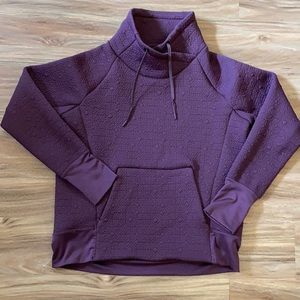 Athleta jacquard funnel neck pullover
